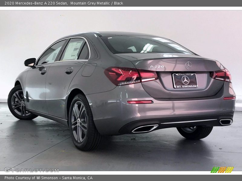 Mountain Grey Metallic / Black 2020 Mercedes-Benz A 220 Sedan
