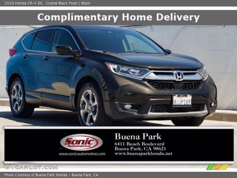 Crystal Black Pearl / Black 2019 Honda CR-V EX