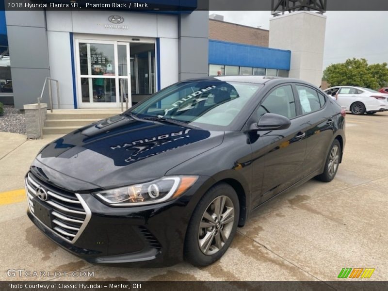 Phantom Black / Black 2018 Hyundai Elantra SEL