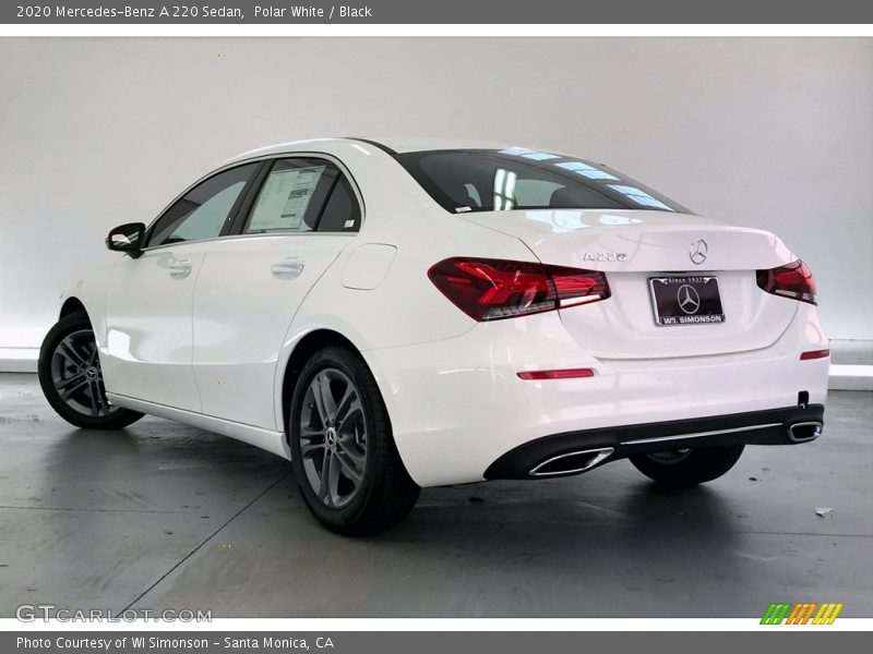 Polar White / Black 2020 Mercedes-Benz A 220 Sedan