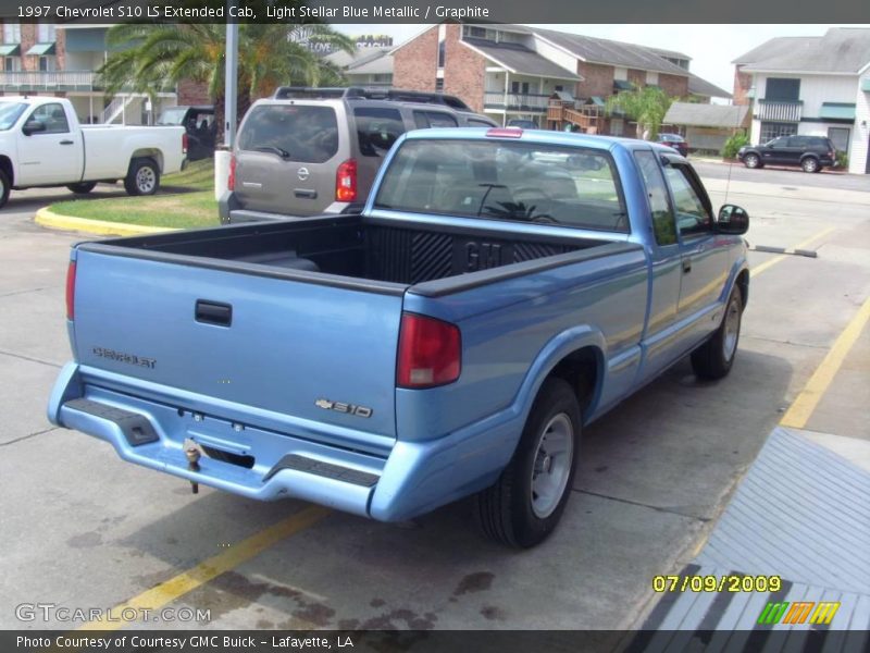 Light Stellar Blue Metallic / Graphite 1997 Chevrolet S10 LS Extended Cab