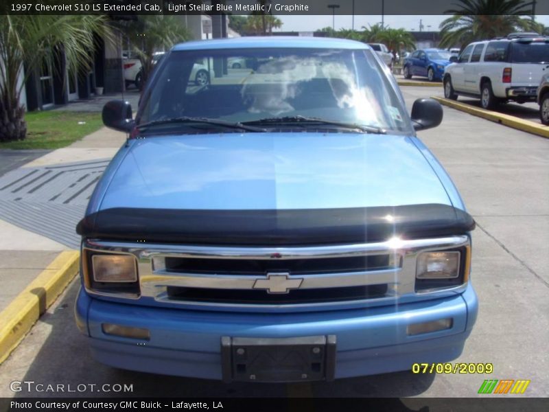 Light Stellar Blue Metallic / Graphite 1997 Chevrolet S10 LS Extended Cab