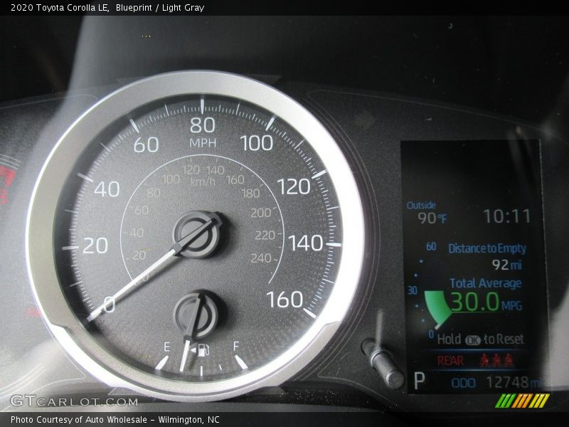 Blueprint / Light Gray 2020 Toyota Corolla LE