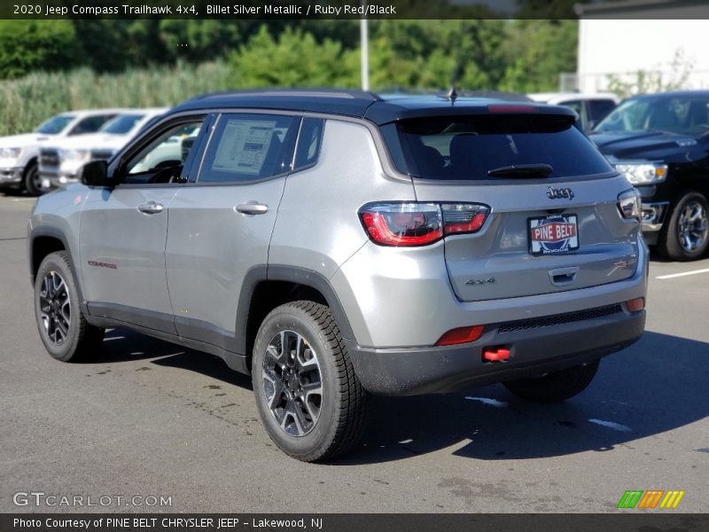 Billet Silver Metallic / Ruby Red/Black 2020 Jeep Compass Trailhawk 4x4