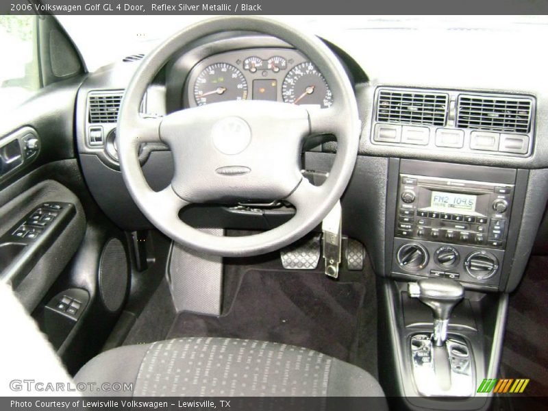 Reflex Silver Metallic / Black 2006 Volkswagen Golf GL 4 Door
