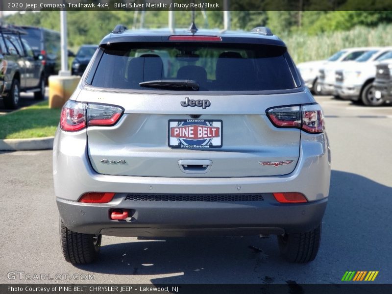 Billet Silver Metallic / Ruby Red/Black 2020 Jeep Compass Trailhawk 4x4