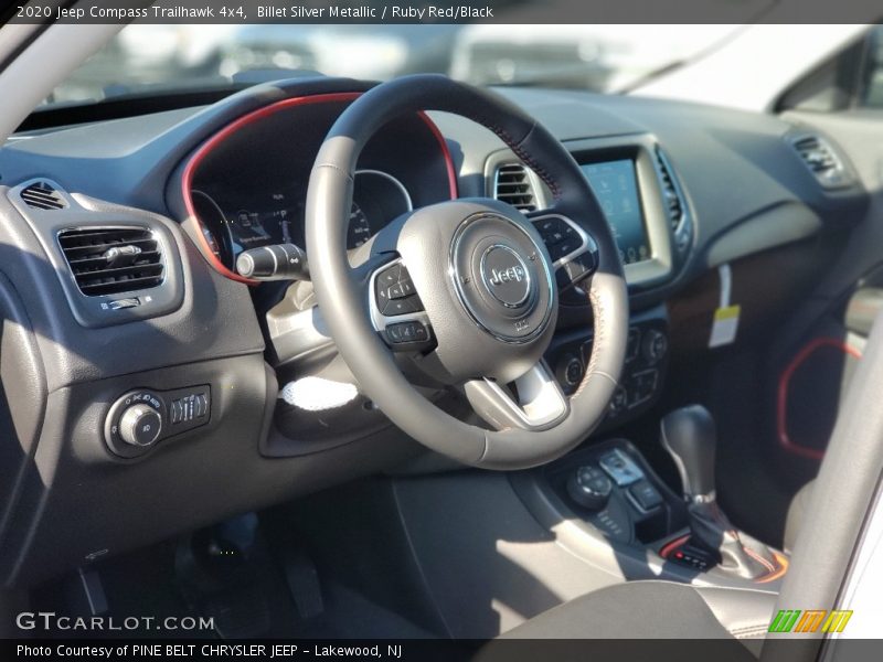 Billet Silver Metallic / Ruby Red/Black 2020 Jeep Compass Trailhawk 4x4