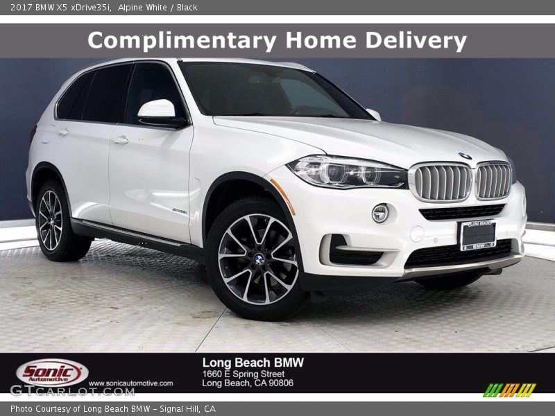 Alpine White / Black 2017 BMW X5 xDrive35i