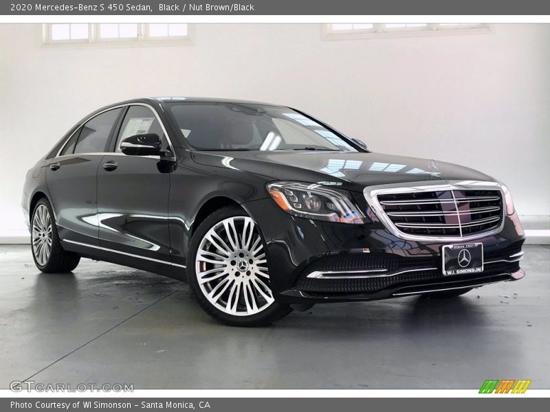 Black / Nut Brown/Black 2020 Mercedes-Benz S 450 Sedan