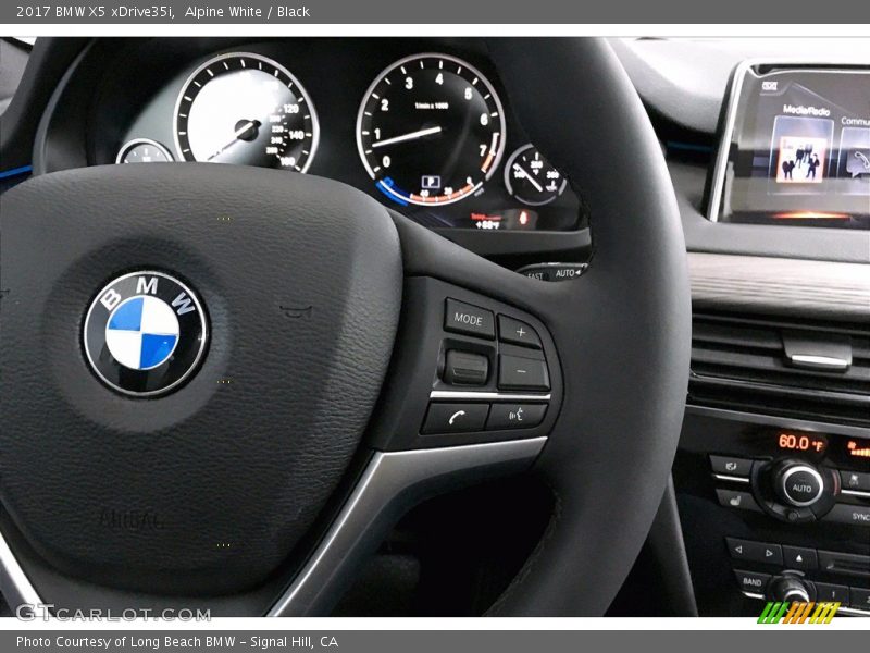 Alpine White / Black 2017 BMW X5 xDrive35i