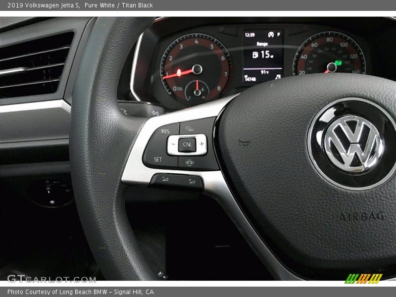 Pure White / Titan Black 2019 Volkswagen Jetta S