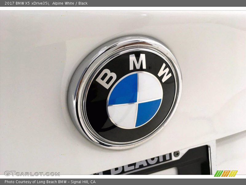 Alpine White / Black 2017 BMW X5 xDrive35i