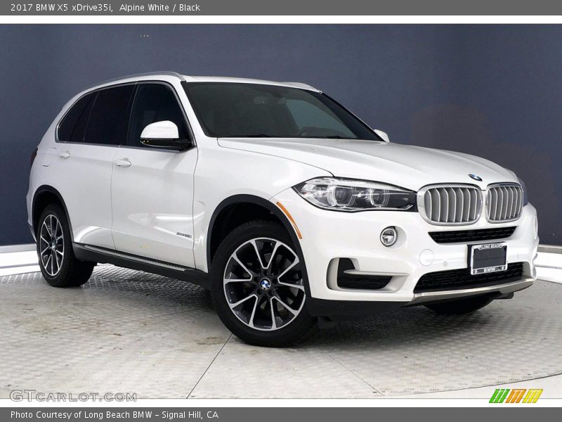 Alpine White / Black 2017 BMW X5 xDrive35i