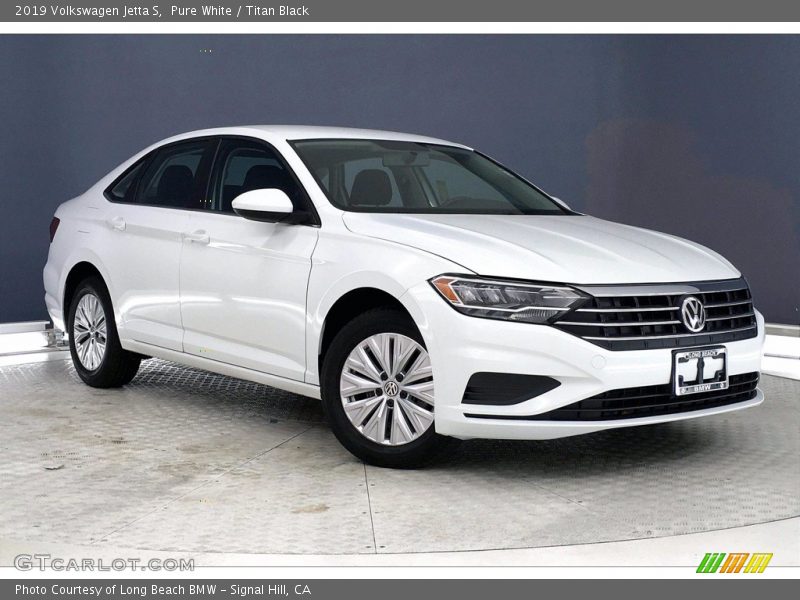 Pure White / Titan Black 2019 Volkswagen Jetta S