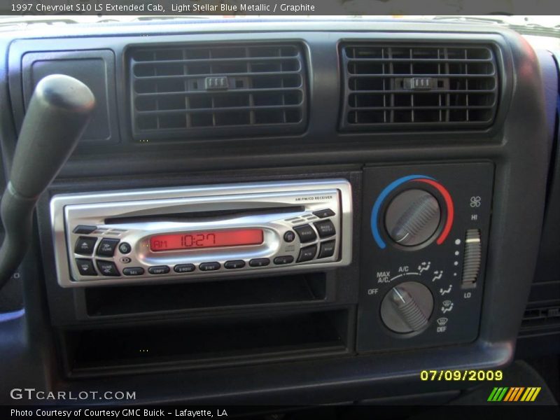 Light Stellar Blue Metallic / Graphite 1997 Chevrolet S10 LS Extended Cab