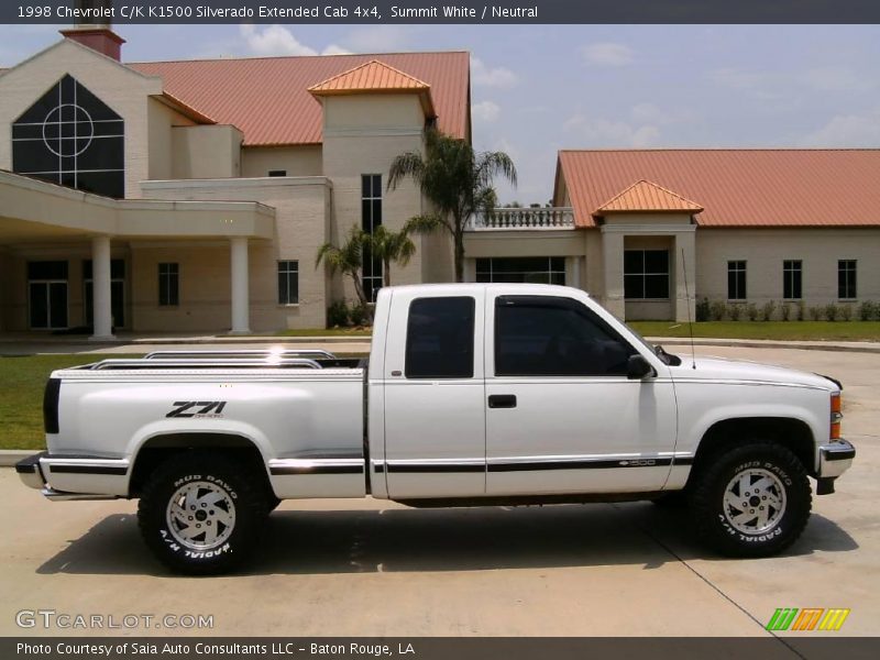 Summit White / Neutral 1998 Chevrolet C/K K1500 Silverado Extended Cab 4x4