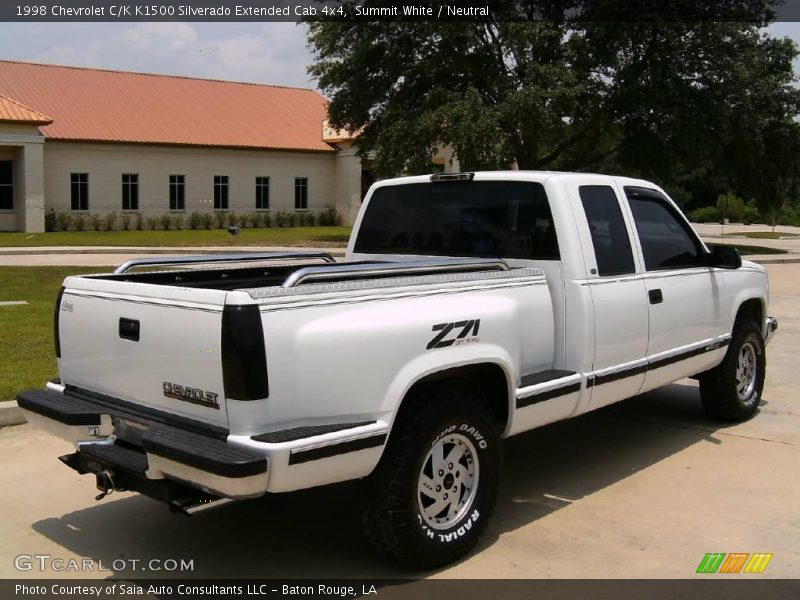 Summit White / Neutral 1998 Chevrolet C/K K1500 Silverado Extended Cab 4x4