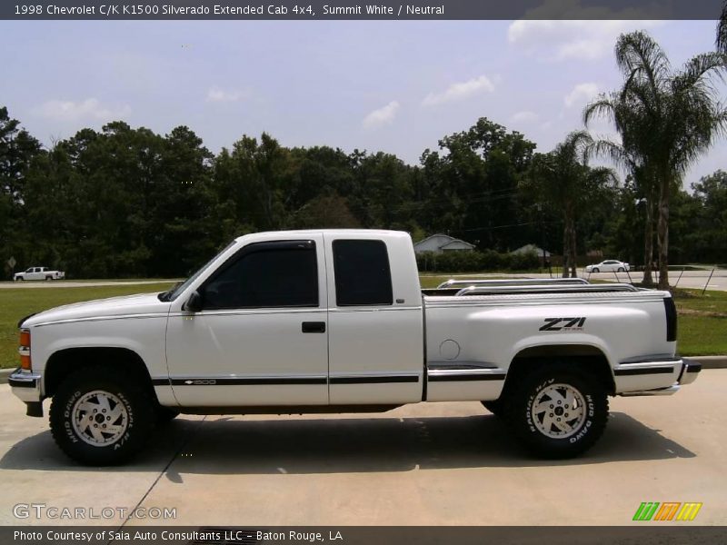 Summit White / Neutral 1998 Chevrolet C/K K1500 Silverado Extended Cab 4x4