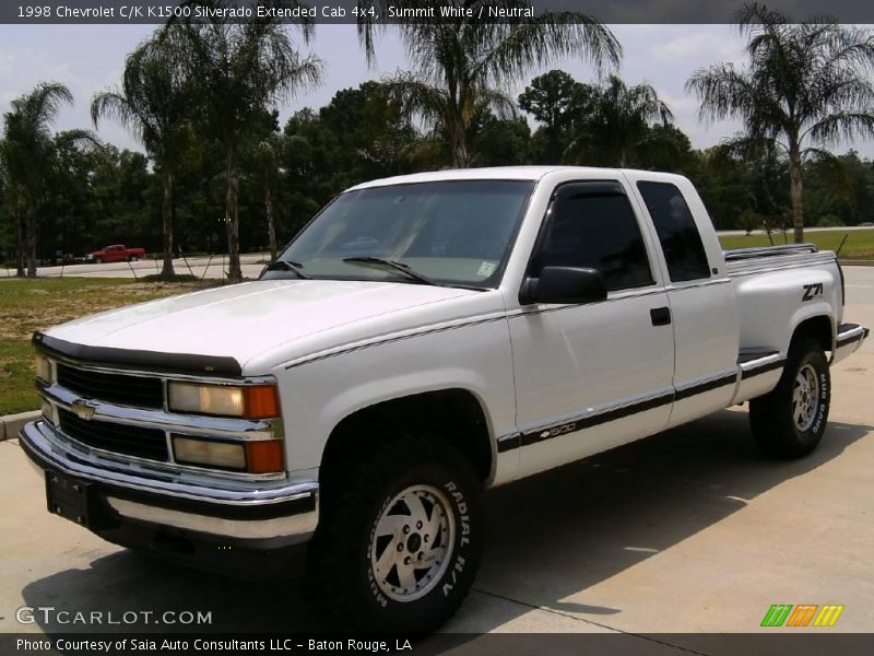 Summit White / Neutral 1998 Chevrolet C/K K1500 Silverado Extended Cab 4x4