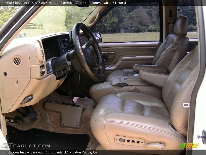 Summit White / Neutral 1998 Chevrolet C/K K1500 Silverado Extended Cab 4x4