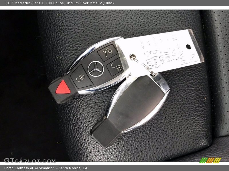 Iridium Silver Metallic / Black 2017 Mercedes-Benz C 300 Coupe