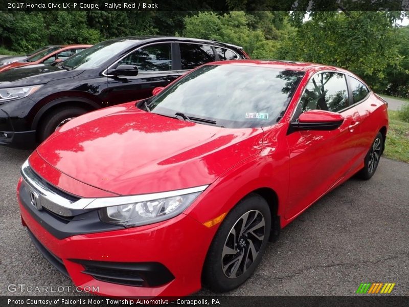 Rallye Red / Black 2017 Honda Civic LX-P Coupe