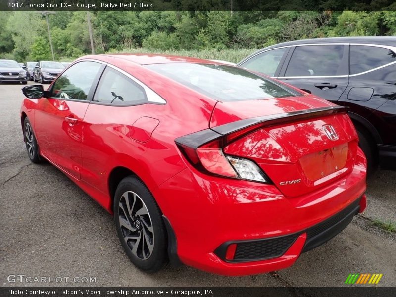 Rallye Red / Black 2017 Honda Civic LX-P Coupe