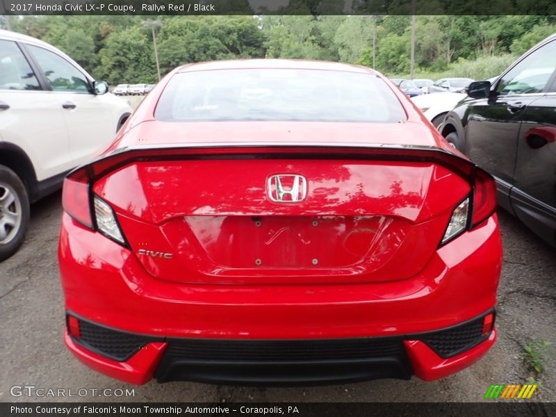 Rallye Red / Black 2017 Honda Civic LX-P Coupe