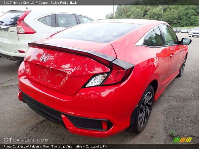 Rallye Red / Black 2017 Honda Civic LX-P Coupe