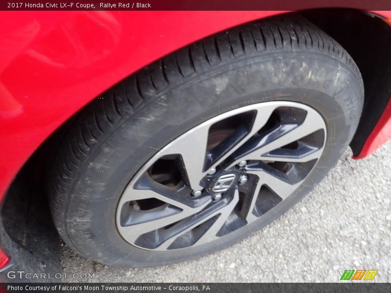 Rallye Red / Black 2017 Honda Civic LX-P Coupe