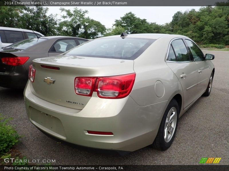 Champagne Silver Metallic / Jet Black/Titanium 2014 Chevrolet Malibu LS
