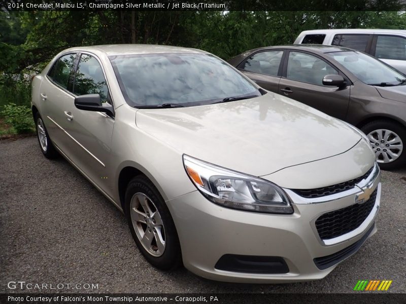 Champagne Silver Metallic / Jet Black/Titanium 2014 Chevrolet Malibu LS