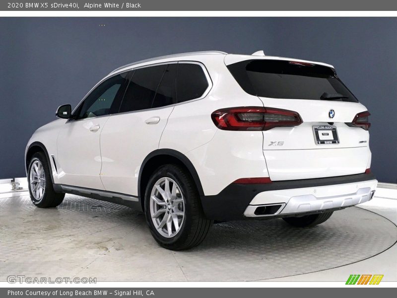 Alpine White / Black 2020 BMW X5 sDrive40i
