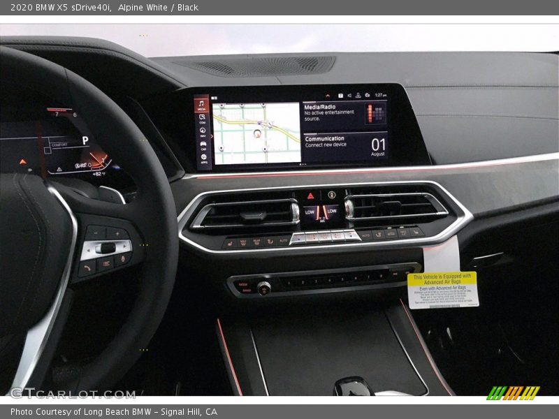 Alpine White / Black 2020 BMW X5 sDrive40i