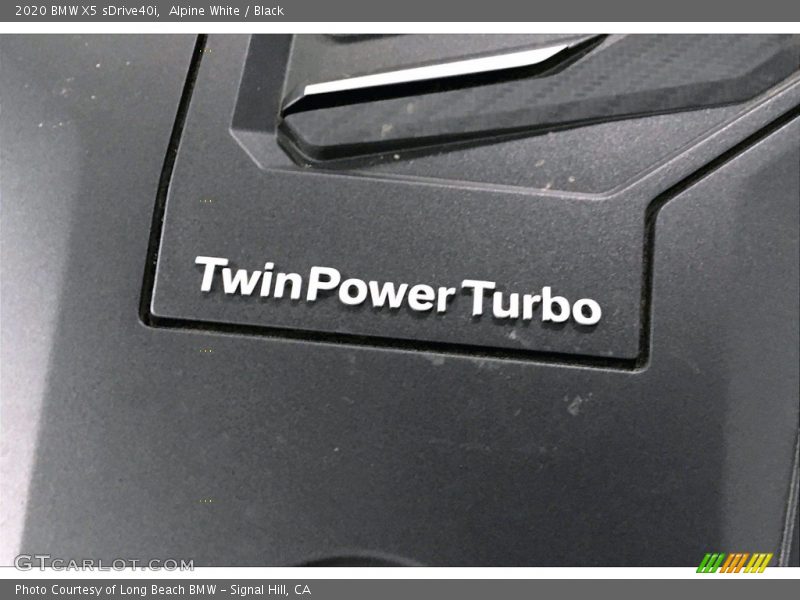 Alpine White / Black 2020 BMW X5 sDrive40i