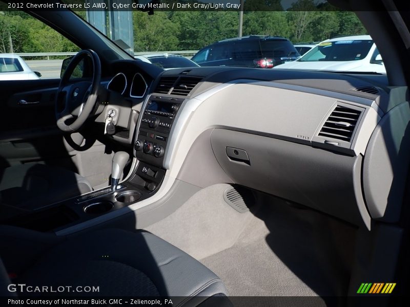 Cyber Gray Metallic / Dark Gray/Light Gray 2012 Chevrolet Traverse LS AWD