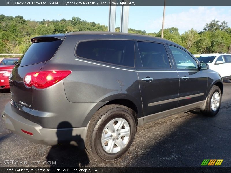 Cyber Gray Metallic / Dark Gray/Light Gray 2012 Chevrolet Traverse LS AWD
