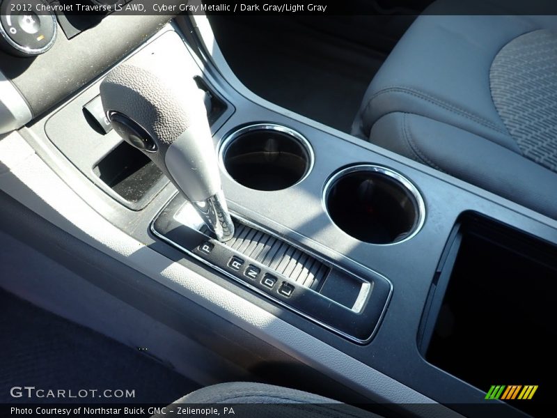 Cyber Gray Metallic / Dark Gray/Light Gray 2012 Chevrolet Traverse LS AWD