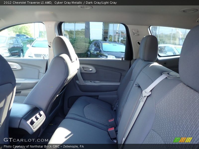 Cyber Gray Metallic / Dark Gray/Light Gray 2012 Chevrolet Traverse LS AWD