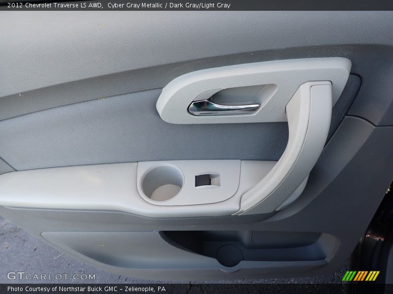 Cyber Gray Metallic / Dark Gray/Light Gray 2012 Chevrolet Traverse LS AWD