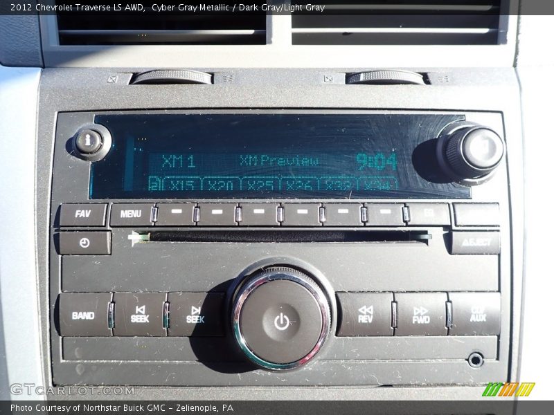 Cyber Gray Metallic / Dark Gray/Light Gray 2012 Chevrolet Traverse LS AWD