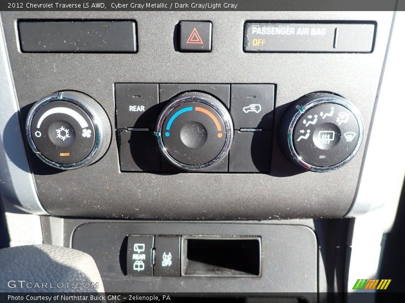 Cyber Gray Metallic / Dark Gray/Light Gray 2012 Chevrolet Traverse LS AWD