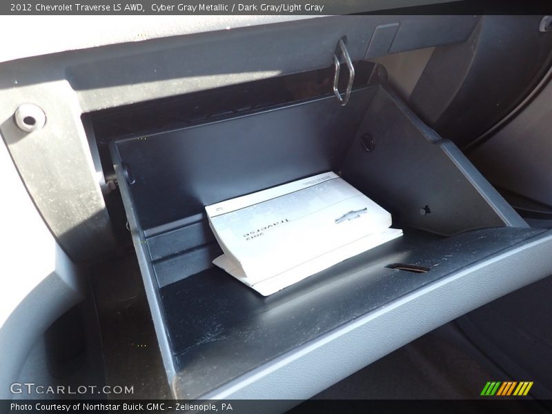 Cyber Gray Metallic / Dark Gray/Light Gray 2012 Chevrolet Traverse LS AWD