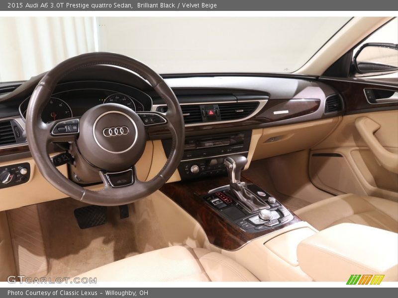 Brilliant Black / Velvet Beige 2015 Audi A6 3.0T Prestige quattro Sedan