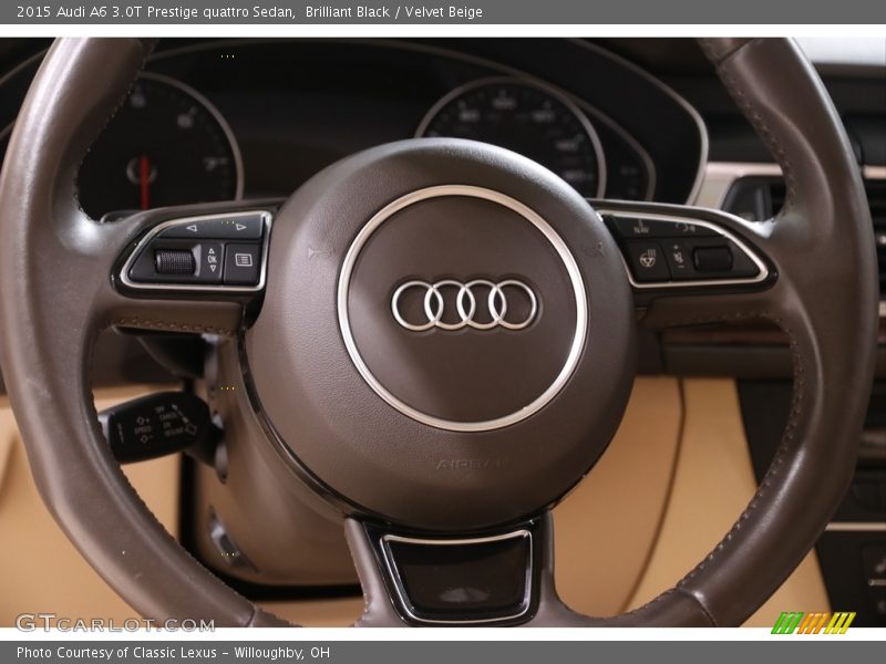 Brilliant Black / Velvet Beige 2015 Audi A6 3.0T Prestige quattro Sedan