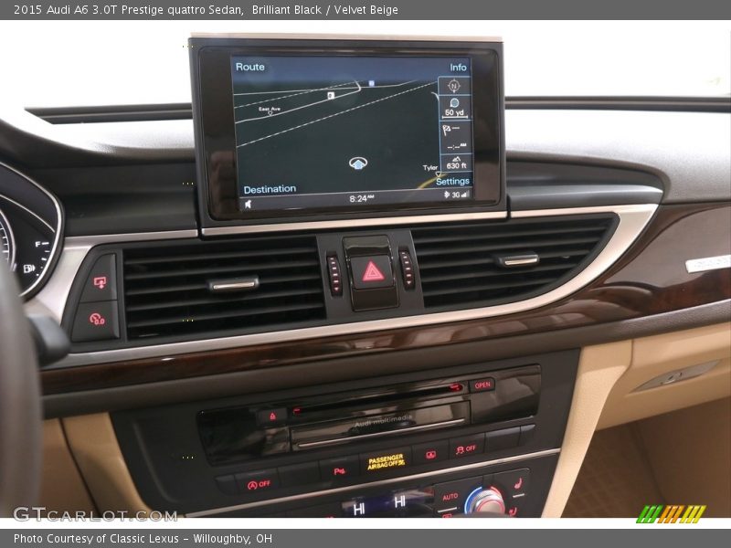 Brilliant Black / Velvet Beige 2015 Audi A6 3.0T Prestige quattro Sedan