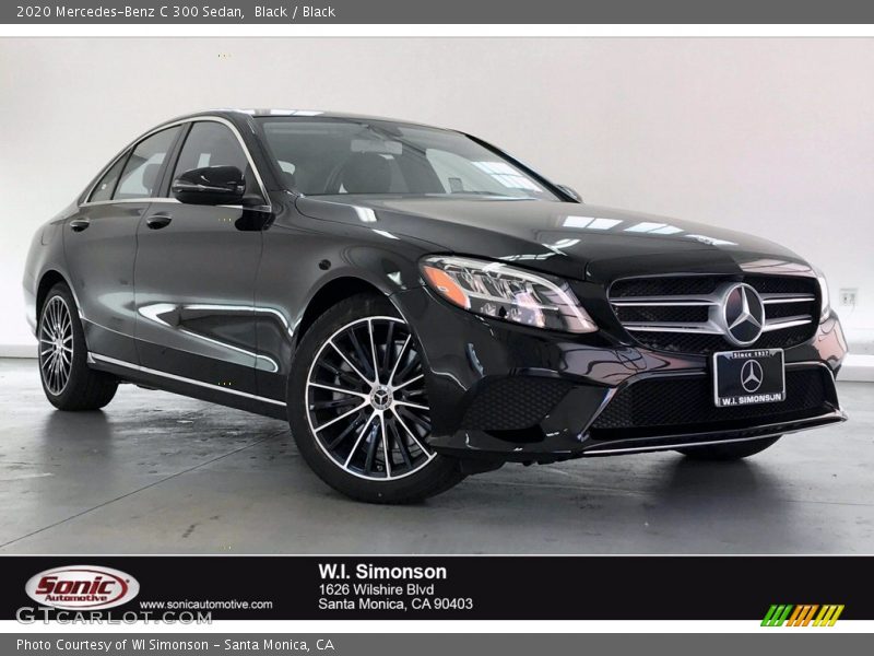 Black / Black 2020 Mercedes-Benz C 300 Sedan
