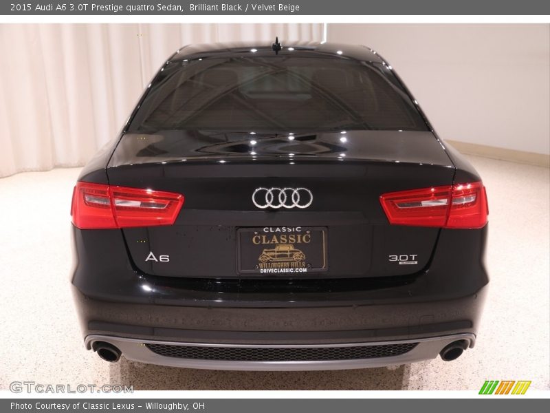 Brilliant Black / Velvet Beige 2015 Audi A6 3.0T Prestige quattro Sedan