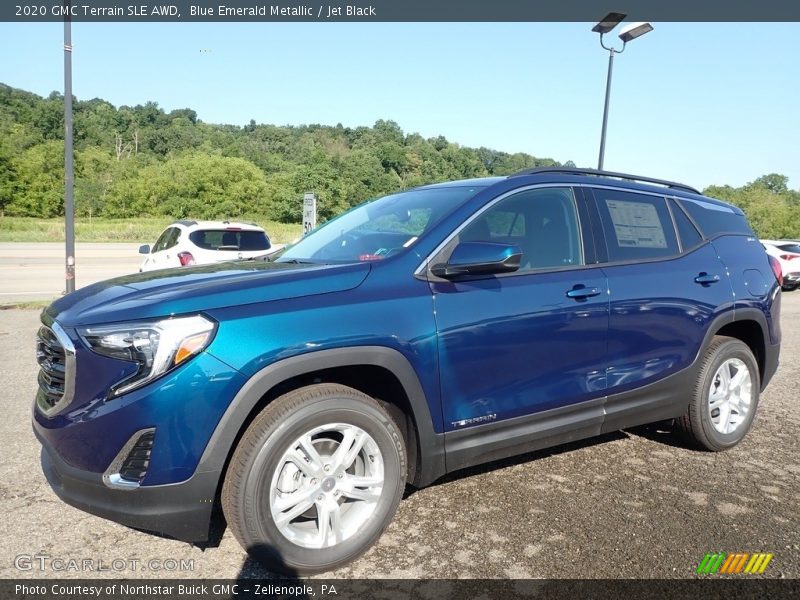 Blue Emerald Metallic / Jet Black 2020 GMC Terrain SLE AWD