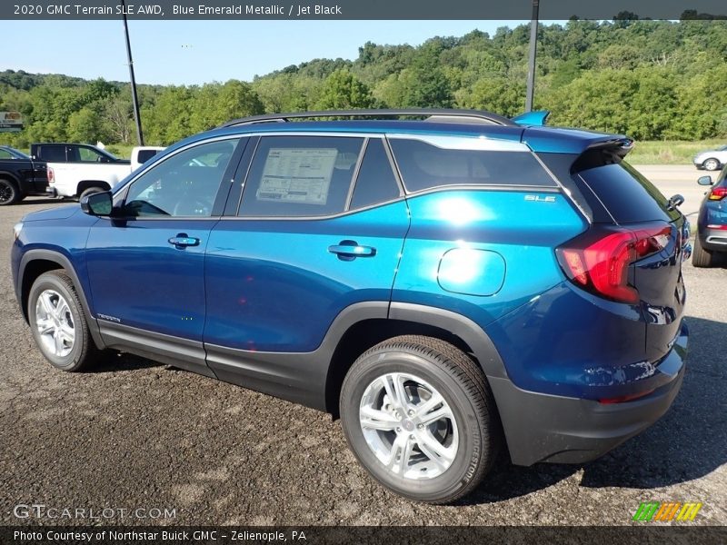 Blue Emerald Metallic / Jet Black 2020 GMC Terrain SLE AWD